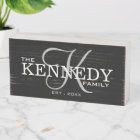 Black Family Monogram Last Name