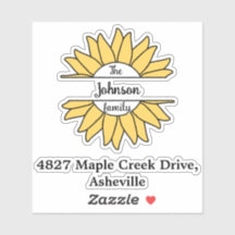 Black Family Name & Address Mailbox Personalised