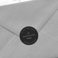 Black Family Name Return Address Modern