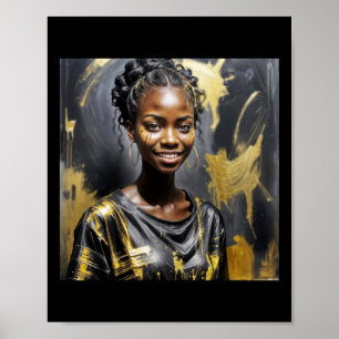 Black Fashion S Sticker1 Poster