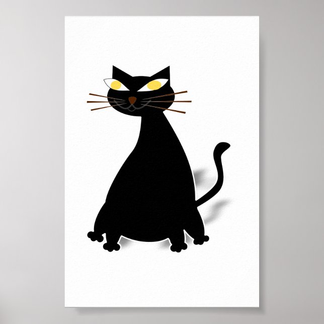 Black Fat Cat Poster (Front)