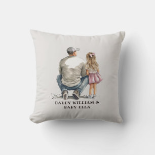 Black Father and Daughter Bond (10) Cushion