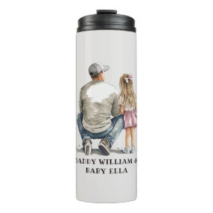 Black Father and Daughter Bond (10) Thermal Tumbler