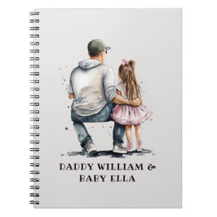 Black Father and Daughter Bond (12) Notebook