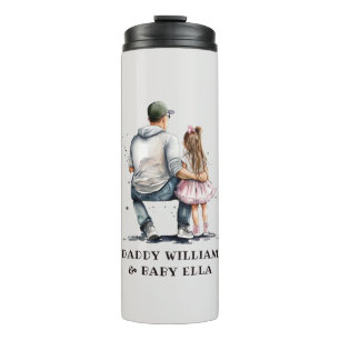 Black Father and Daughter Bond (12) Thermal Tumbler