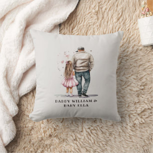 Black Father and Daughter Bond (13) Cushion