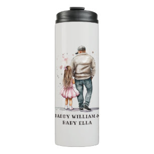 Black Father and Daughter Bond (13) Thermal Tumbler