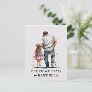 Black Father and Daughter Bond (14) Postcard