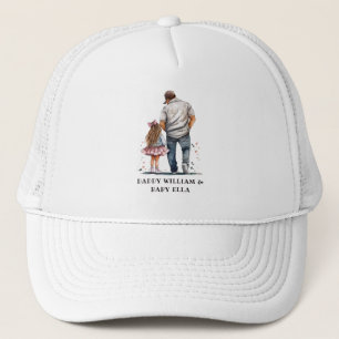 Black Father and Daughter Bond (14) Trucker Hat