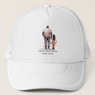 Black Father and Daughter Bond (5) Trucker Hat