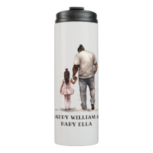 Black Father and Daughter Bond (6) Thermal Tumbler