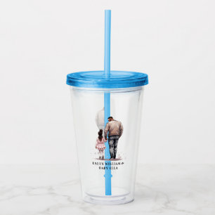 Black Father and Daughter Bond (7) Acrylic Tumbler