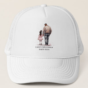 Black Father and Daughter Bond (7) Trucker Hat