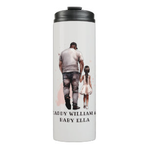 Black Father and Daughter Bond (8) Thermal Tumbler