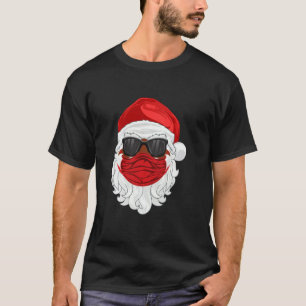 Black Father Christmas 2020 Santa Claus Face Mask T-Shirt