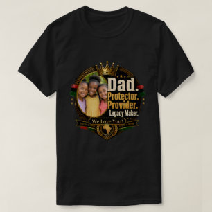 Black Father Legacy Design (Customisable) T-Shirt