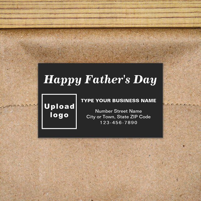 Black Father’s Day Business Rectangle Sticker (Creator Uploaded)