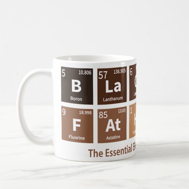 Black Father The Essential Element Melanin Pigment Coffee Mug (Left)