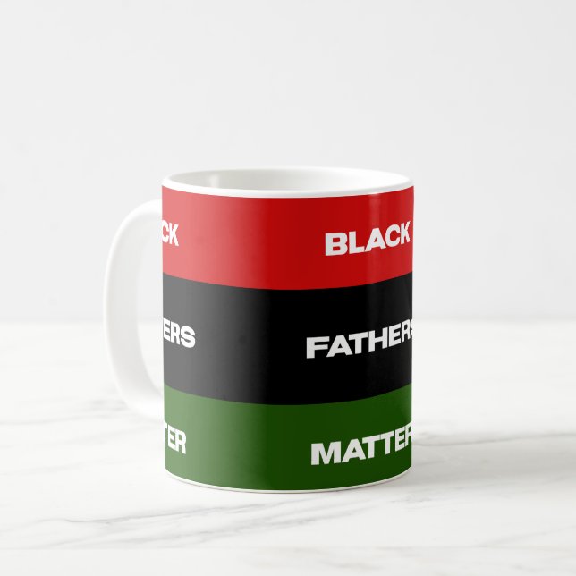 Black Fathers Matter Coffee Mug (Front Left)