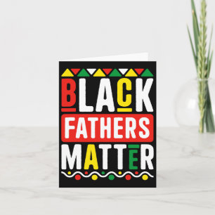 Black Fathers Problem For Men Dad History Month  Card