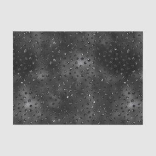 Black Faux Glitter Cheetah Spots Tissue Paper