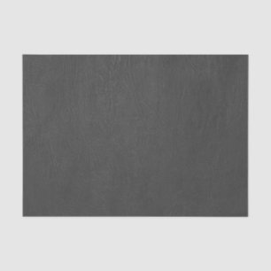 Black Faux Leather Tissue Paper