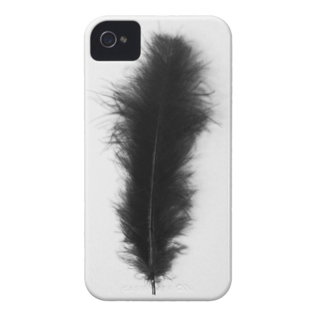 Black Feather Case-Mate iPhone Case (Back)