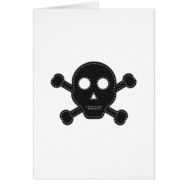 Black Felt Skull (Front)