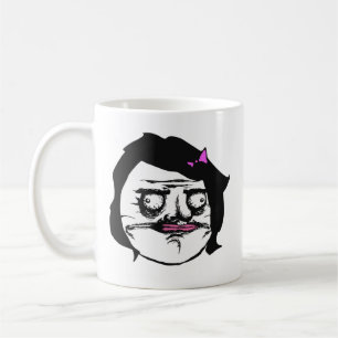 Black Female Me Gusta Comic Rage Face Meme Coffee Mug