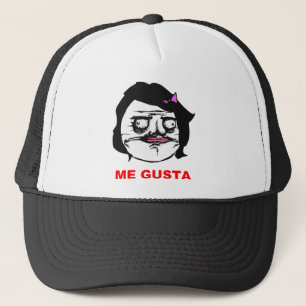 Black Female Me Gusta Comic Rage Face Meme Trucker Hat