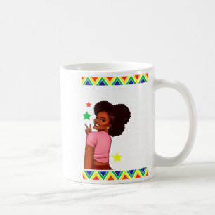 Black Female Teacher Magic Teach Black History Mon Coffee Mug