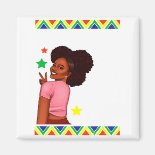 Black Female Teacher Magic Teach Black History Mon Magnet