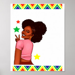 Black Female Teacher Magic Teach Black History Mon Poster