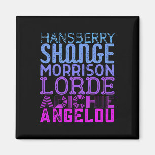 Black Female Writers Black History Month Feminist Magnet