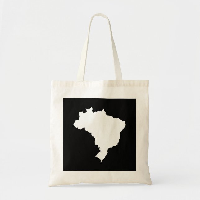 Black Festive Brazil Tote Bag (Front)