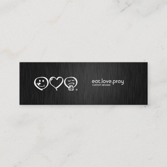 Black FIber Elegant Graphic Designer Business Card (Front)