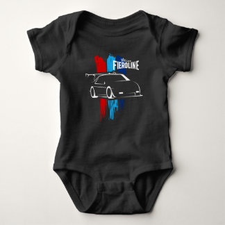 Black Fieroline Baby Bodysuit