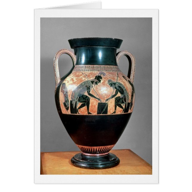 Black-figure amphora depicting Ajax and Achilles, (Front)