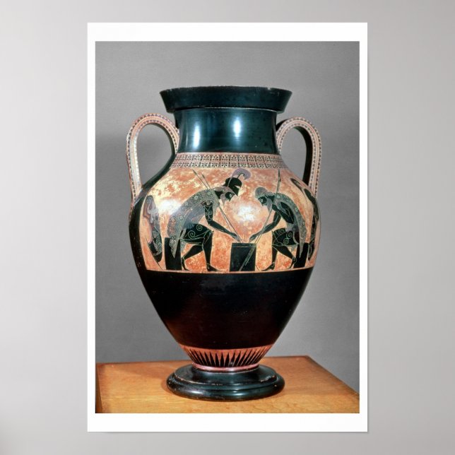 Black-figure amphora depicting Ajax and Achilles, Poster (Front)