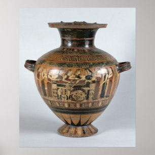 Black-figure hydria poster