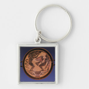 Black figure kylix key ring