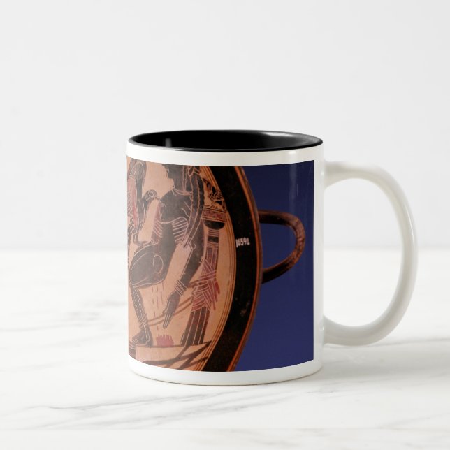 Black figure kylix Two-Tone coffee mug (Right)