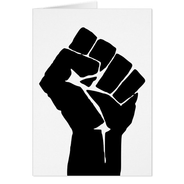 Black Fist Raised - Resistance Protest (Front)