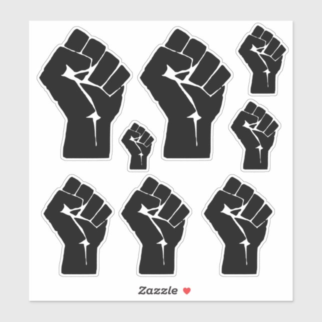 Black Fist Raised - Resistance Protest (Sheet)