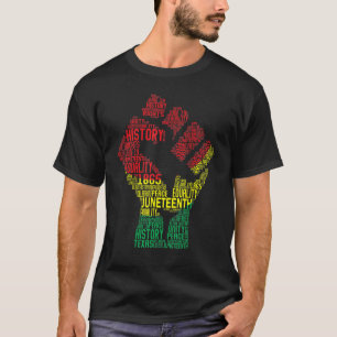 Black Fist Shirt African American Pride Black Hist