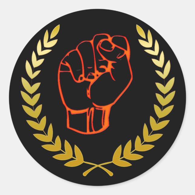 Black fist stickers (Front)