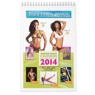 Black Fitness Women Dream Body Calendar