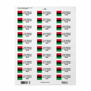 black flag address labels