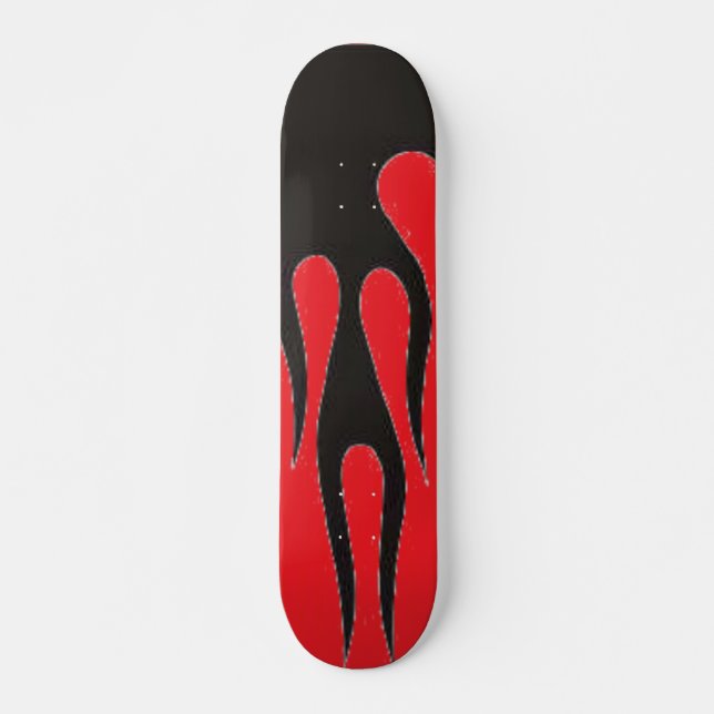 Black Flames Skateboard (Front)