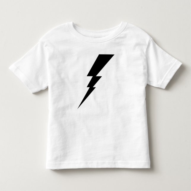Black Flash Lightning Bolt Toddler T-Shirt (Front)